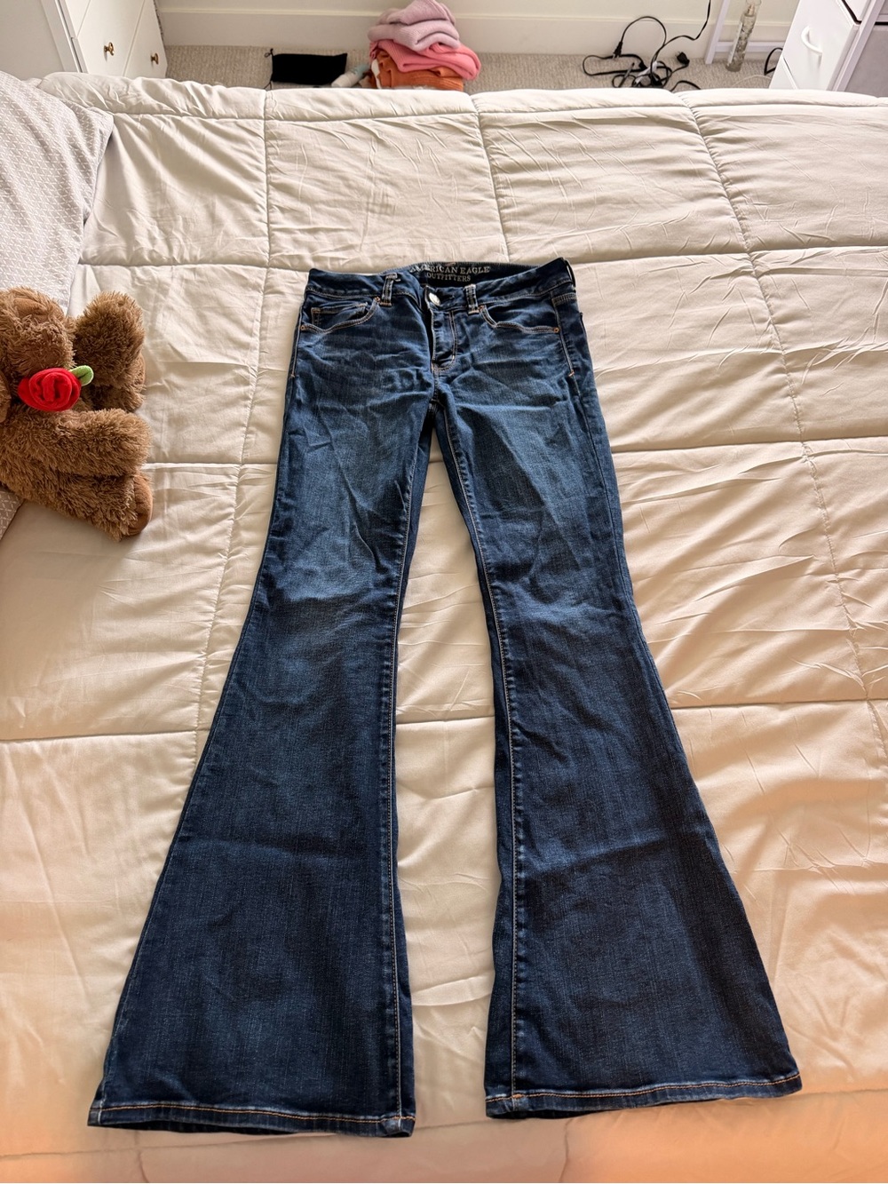 American Eagle Outfitters Dark Blue Flare Jeans